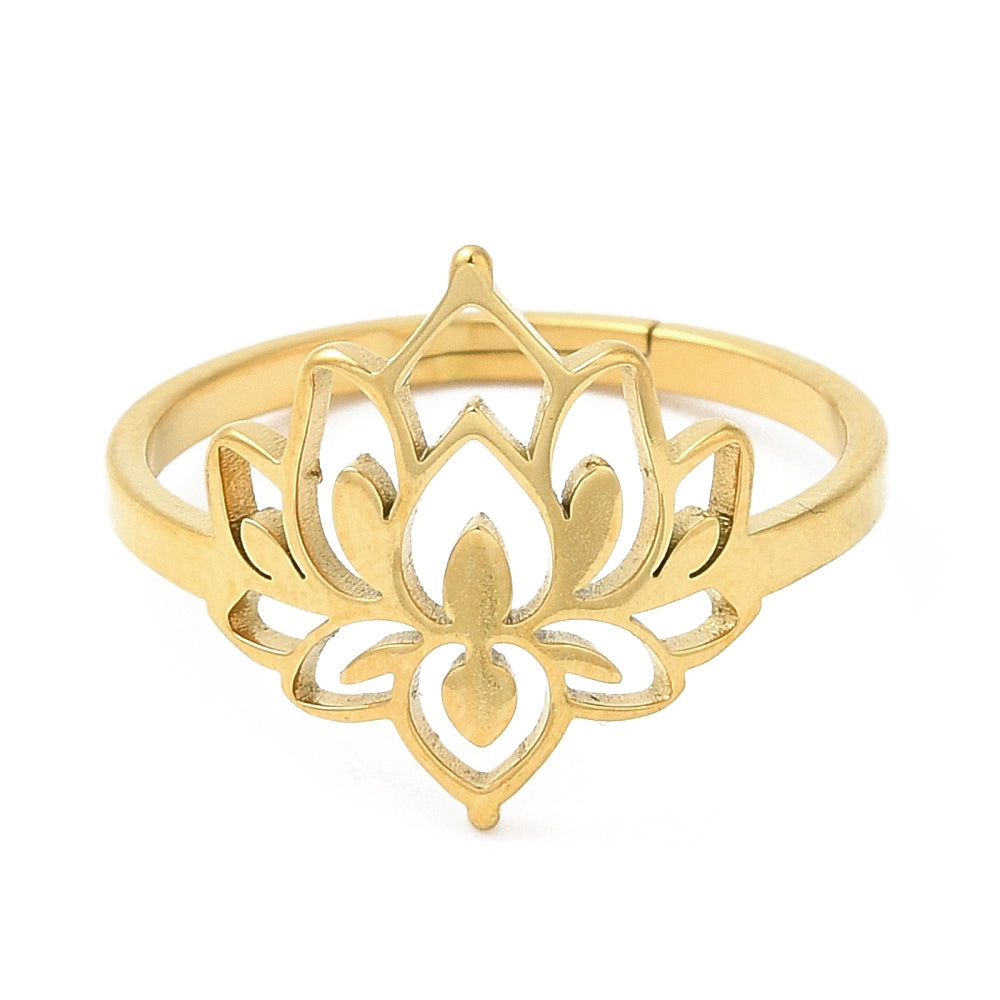 Ring | Edelstahl Lotus