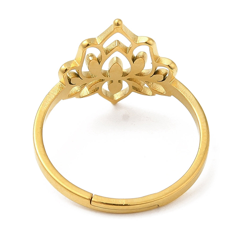 Ring | Edelstahl Lotus