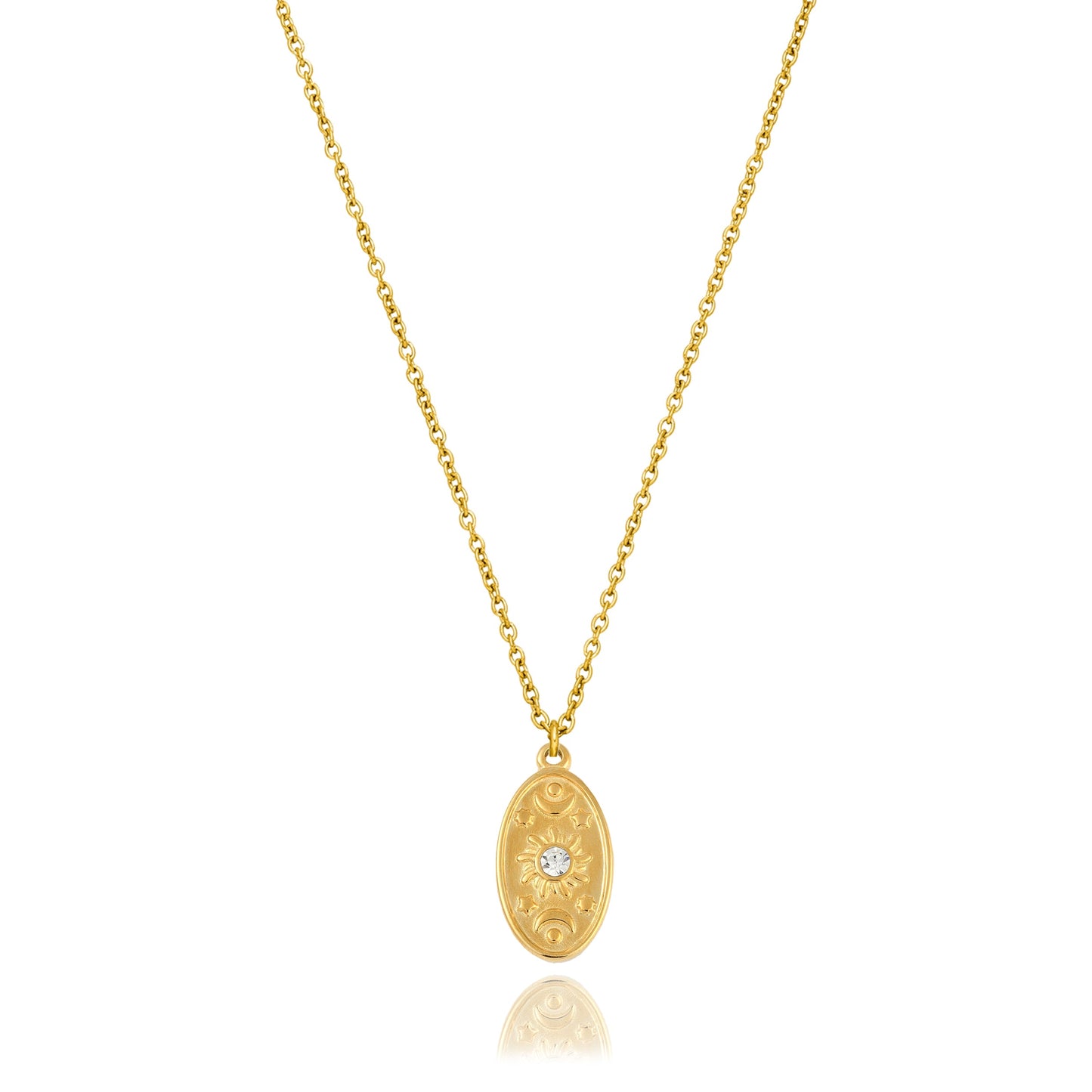 Kette | Edelstahl Sonne, Mond & Sterne