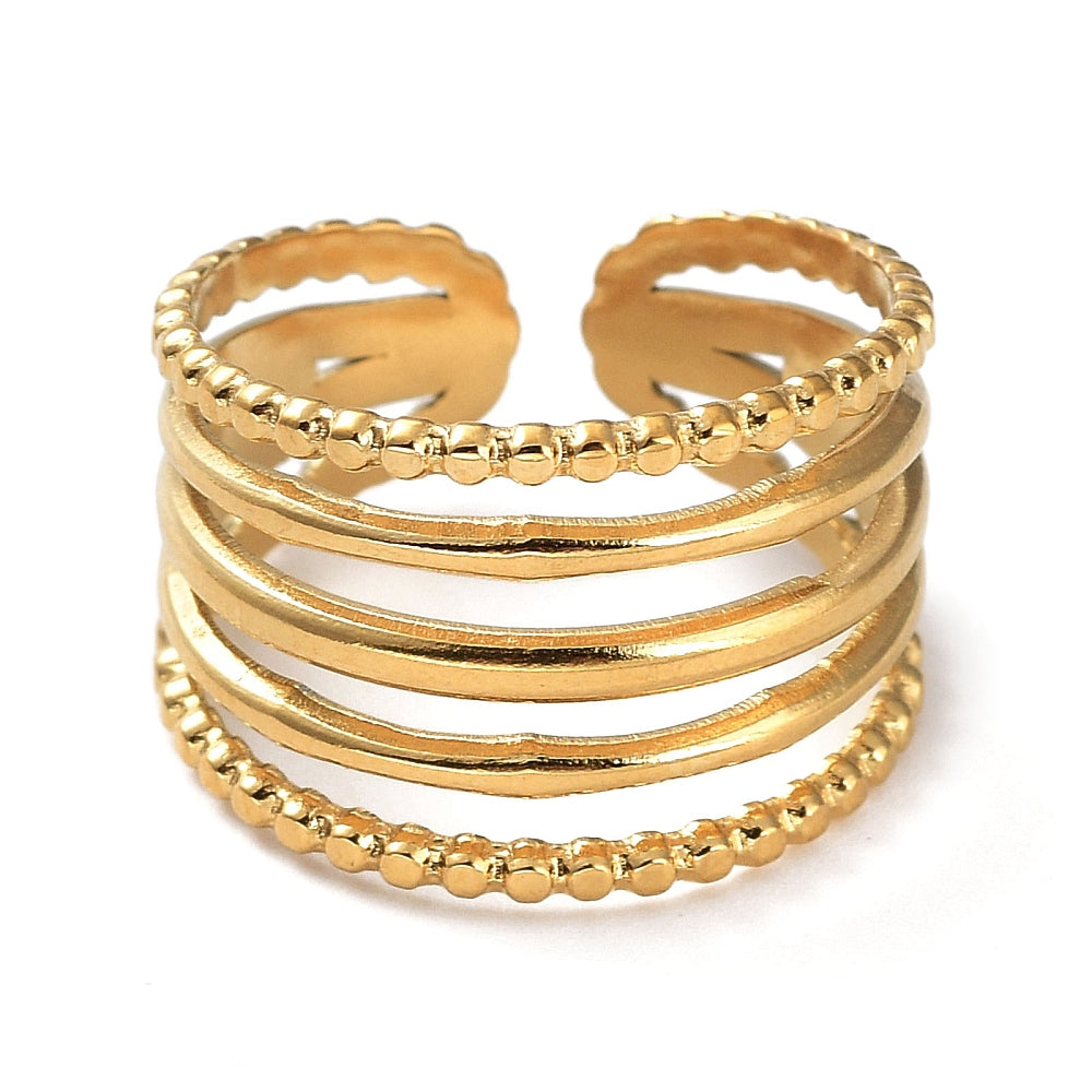 Ring | Edelstahl Five Layers