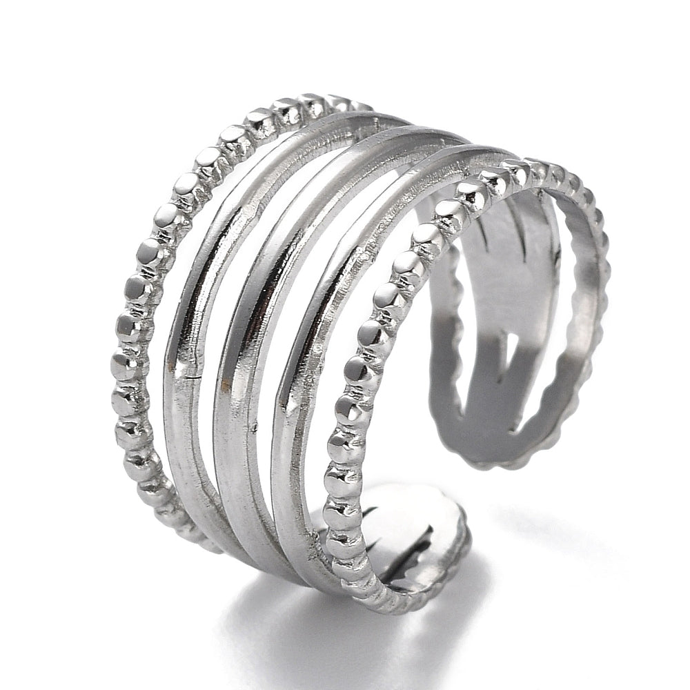 Ring | Edelstahl Five Layers