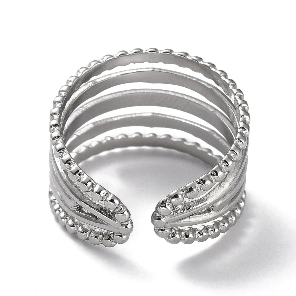 Ring | Edelstahl Five Layers