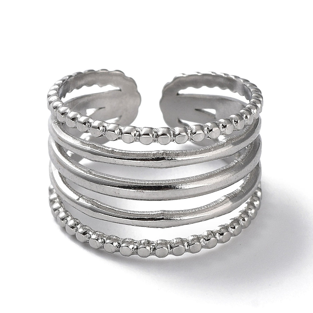 Ring | Edelstahl Five Layers