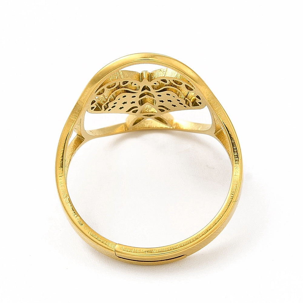 Ring | Edelstahl Stern Motte