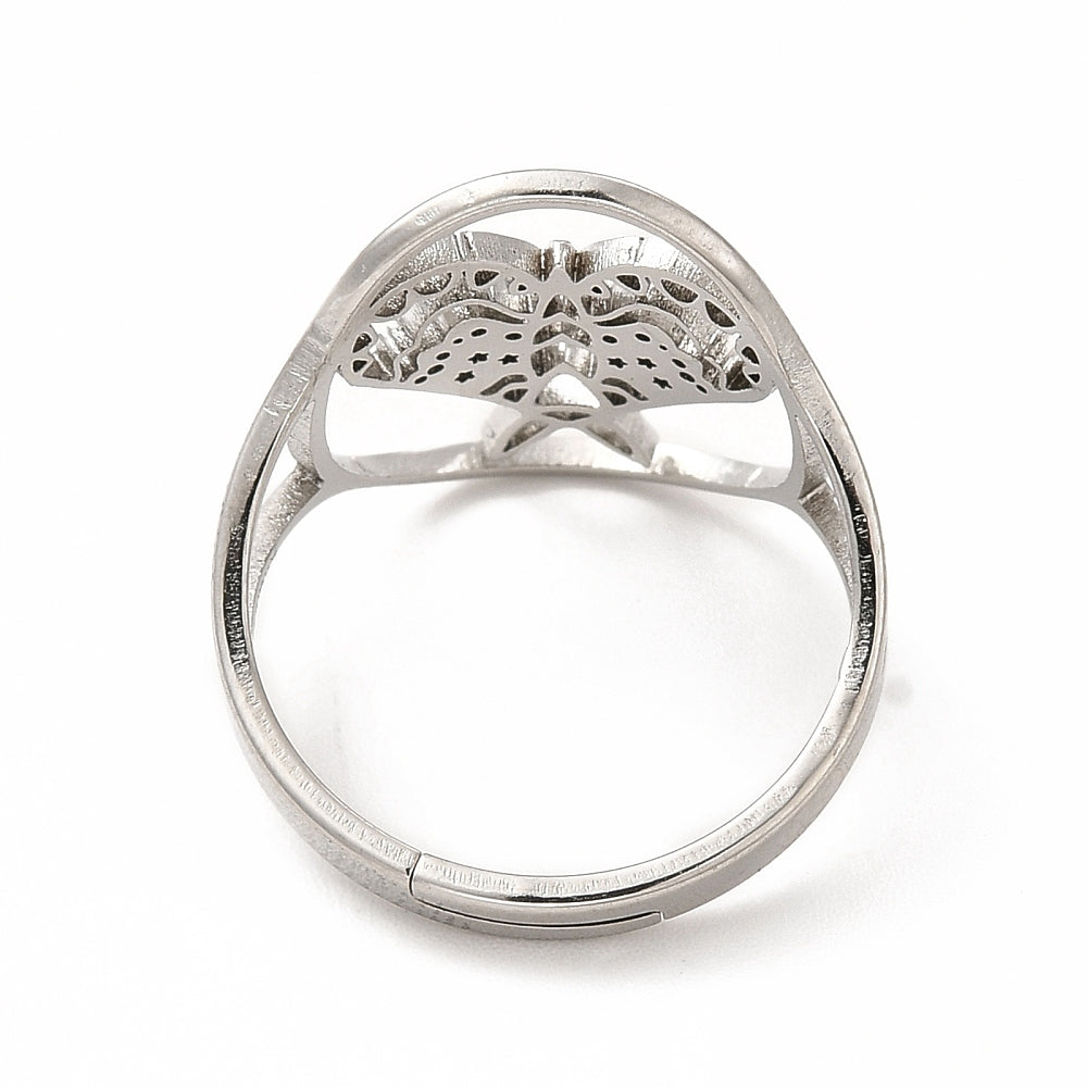 Ring | Edelstahl Stern Motte
