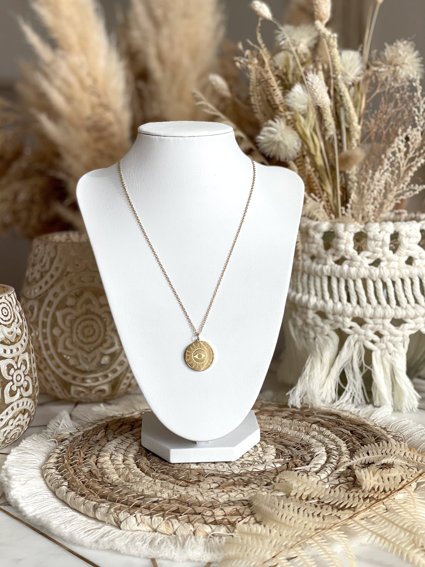 Kette | Edelstahl Boho Auge