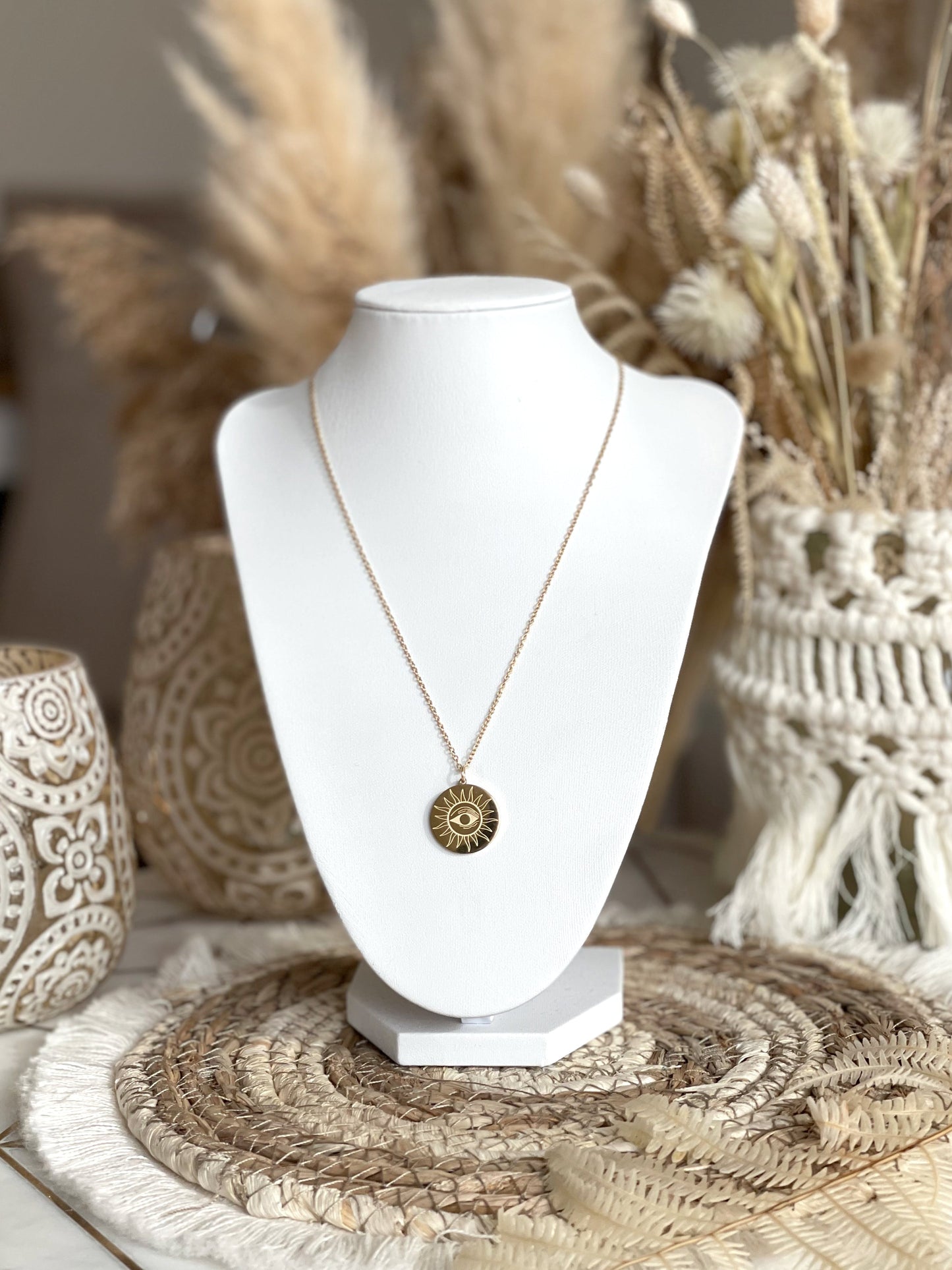 Kette | Edelstahl Boho Auge