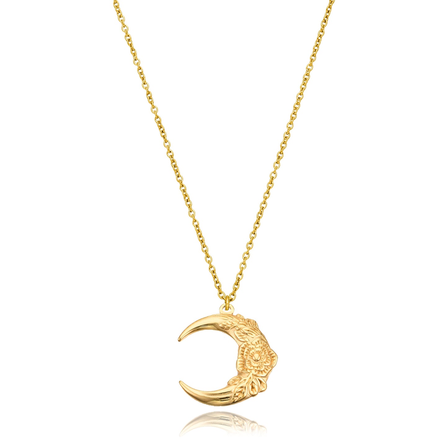 Kette | Edelstahl Moon & Flower