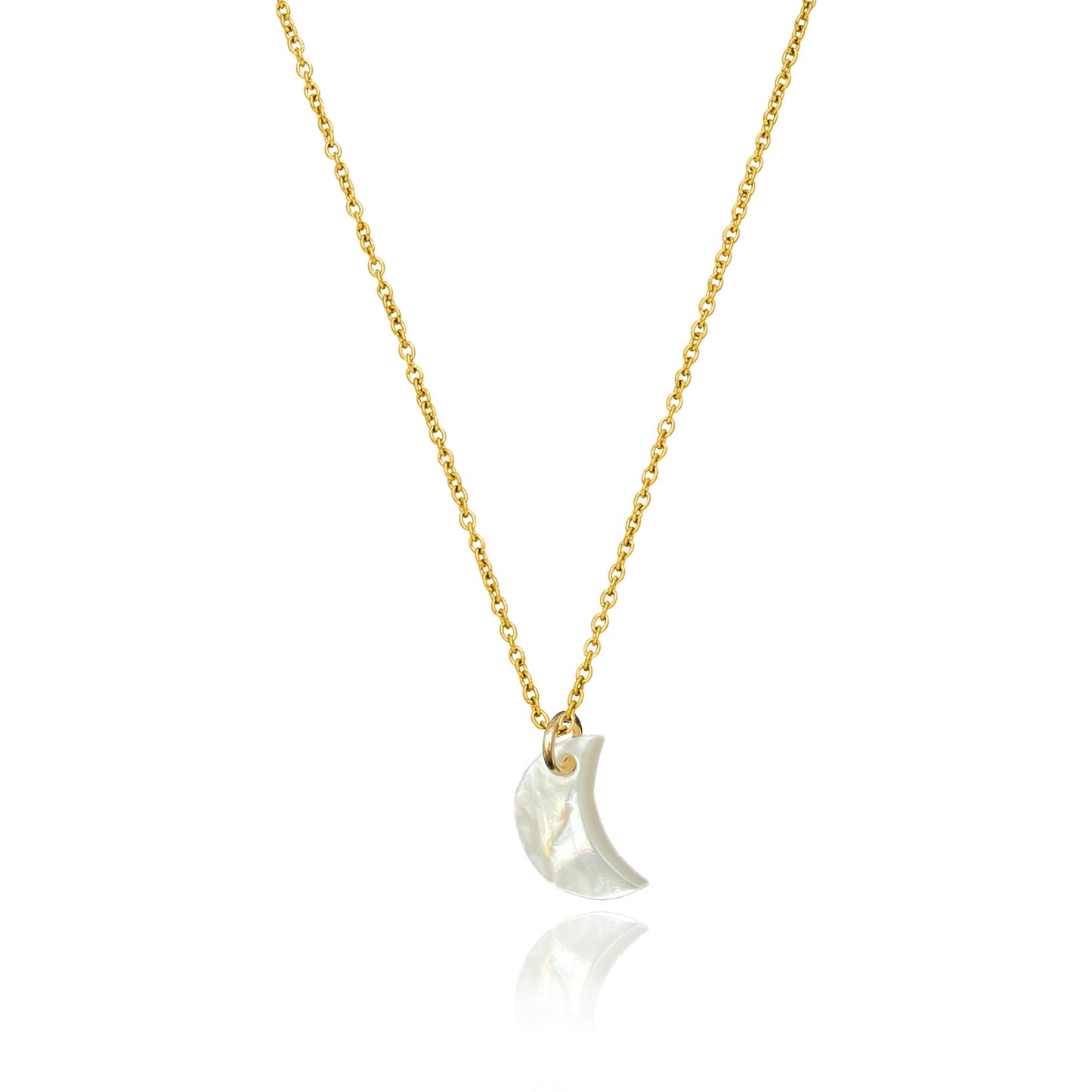 Kette | Edelstahl Muschel Mond