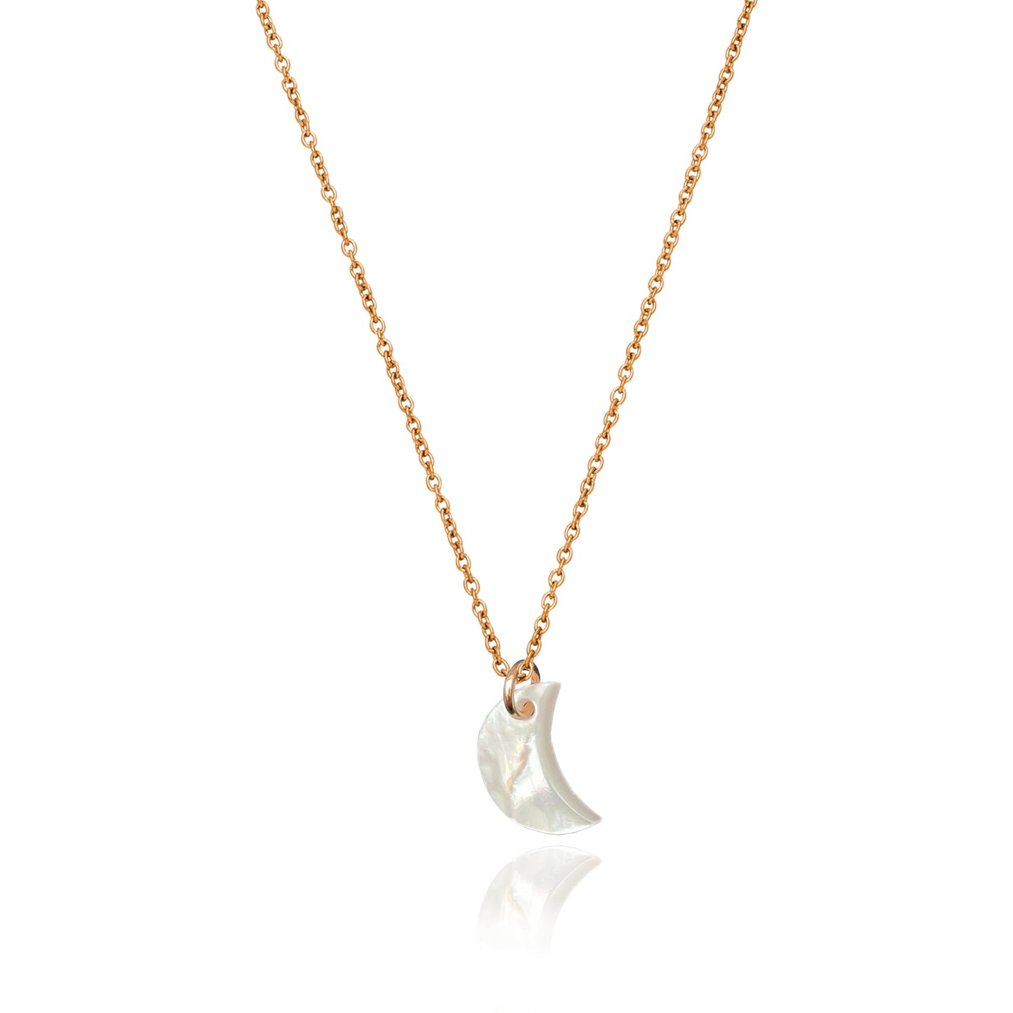 Kette | Edelstahl Muschel Mond