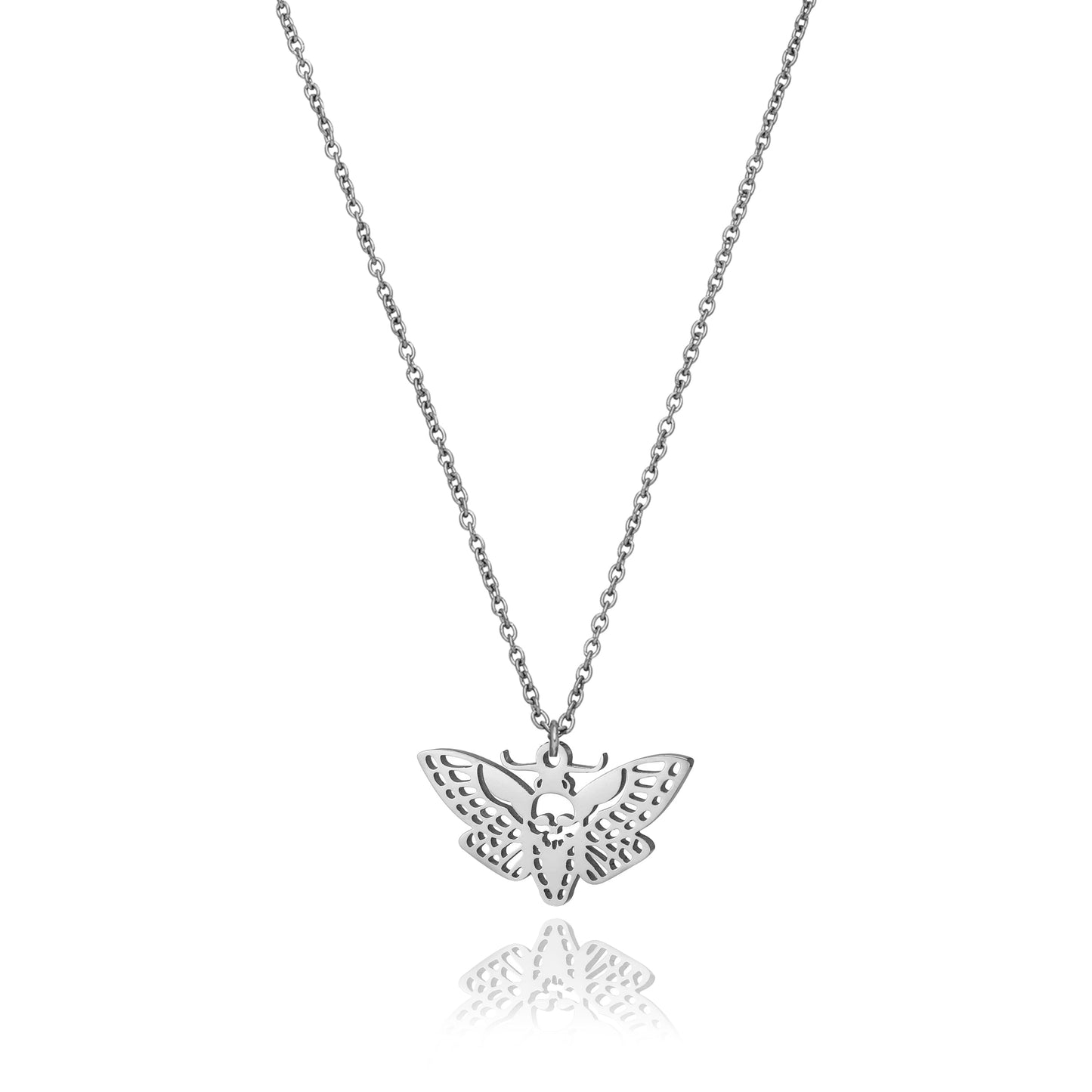 Kette | Edelstahl Totenkopfmotte