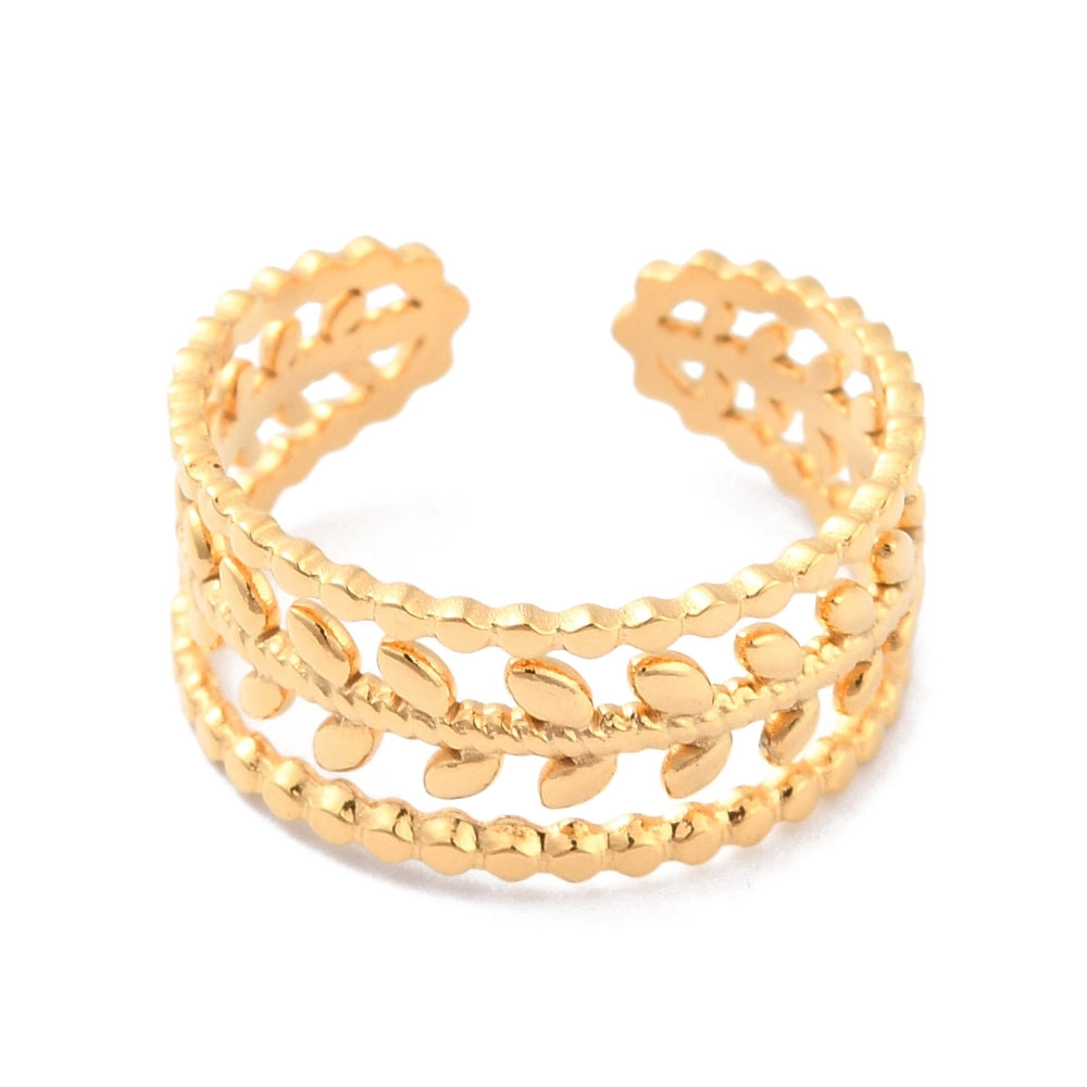 Ring | Edelstahl Blätter