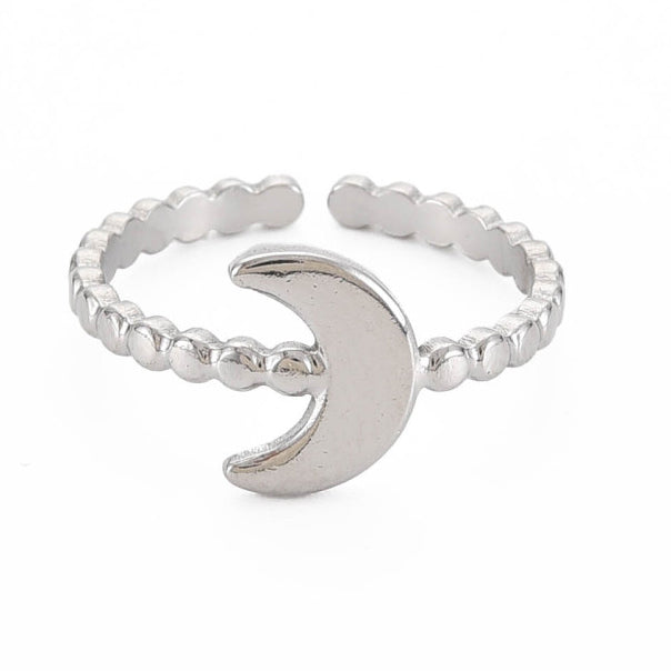 Ring | Edelstahl Boho Moon