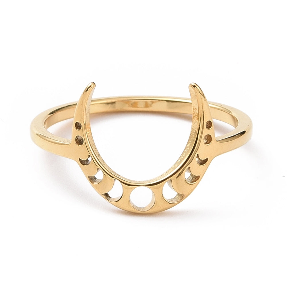 Ring | Edelstahl Crescent Moon