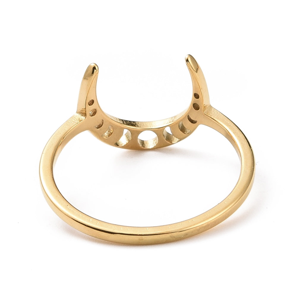 Ring | Edelstahl Crescent Moon