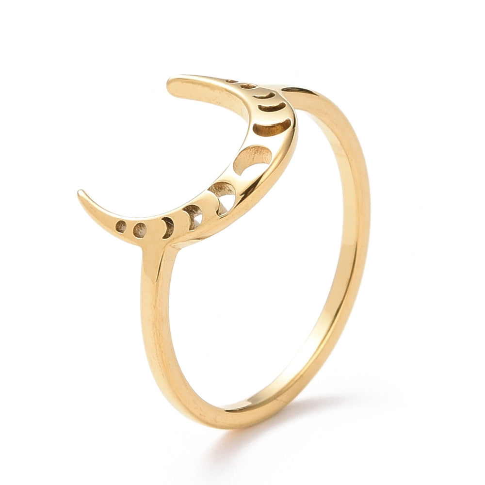 Ring | Edelstahl Crescent Moon
