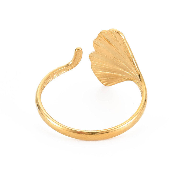 Ring | Edelstahl Ginkgo
