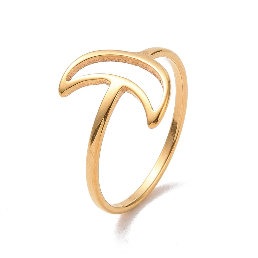 Ring | Edelstahl Halbmond