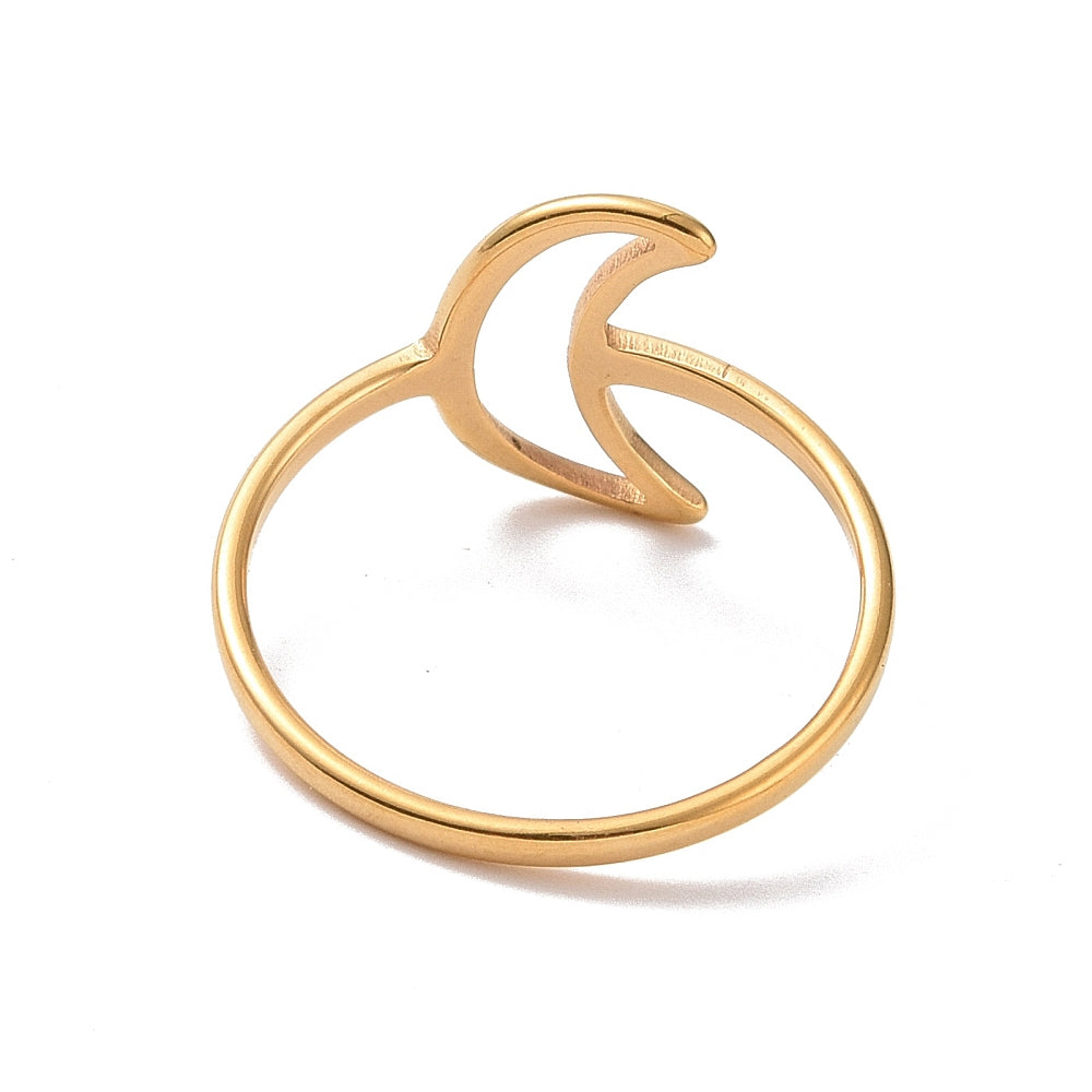 Ring | Edelstahl Halbmond