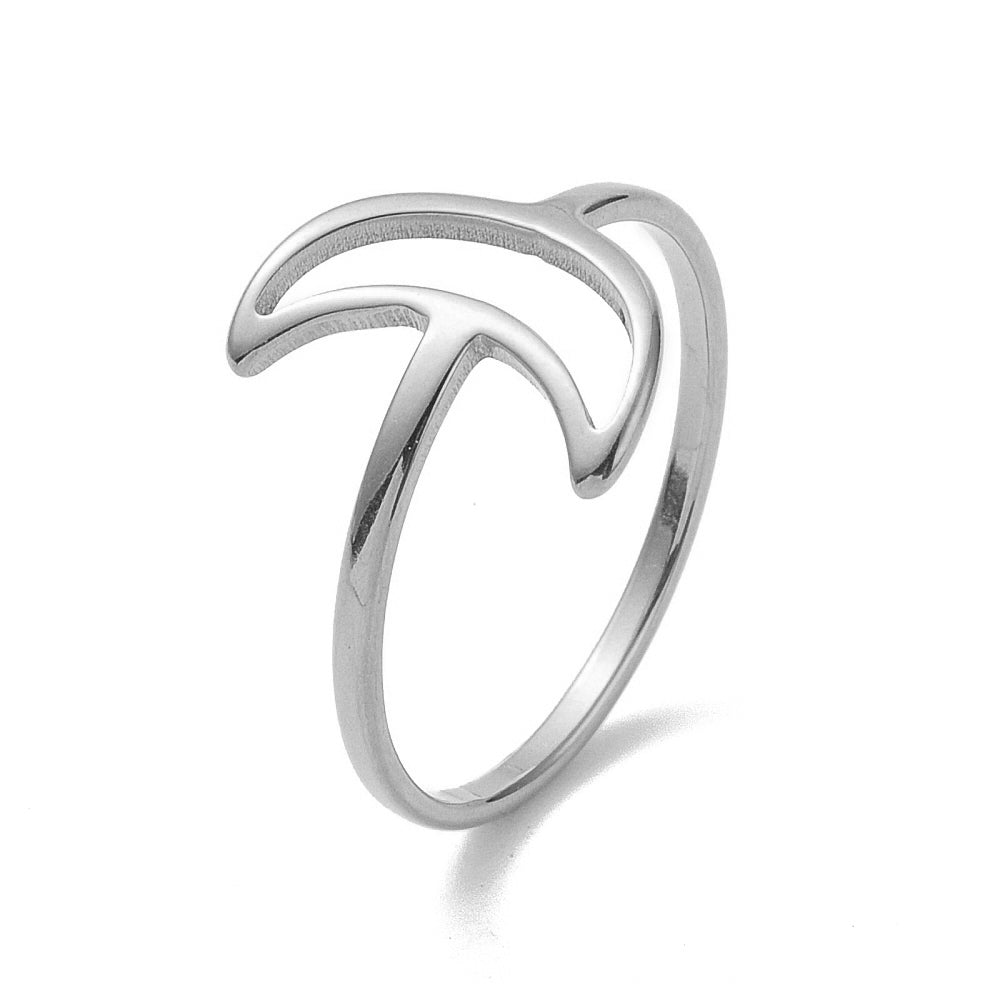 Ring | Edelstahl Halbmond