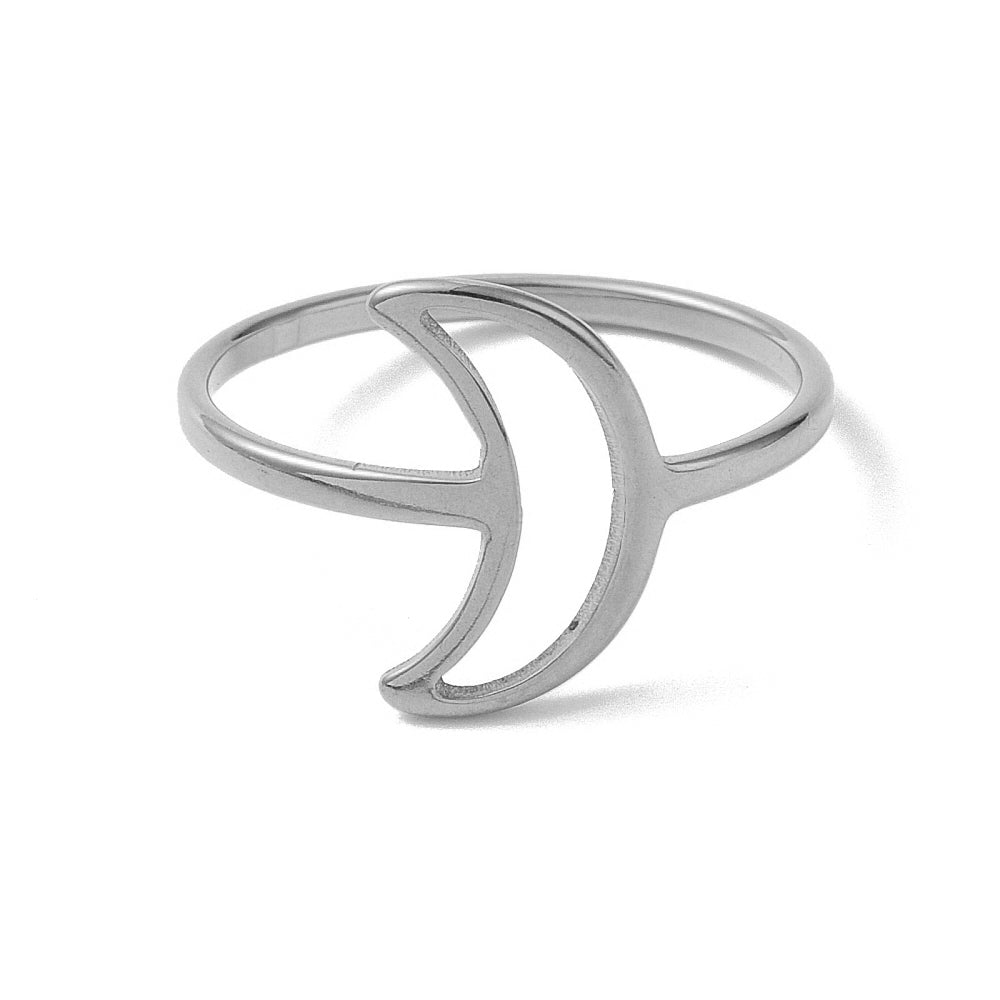 Ring | Edelstahl Halbmond