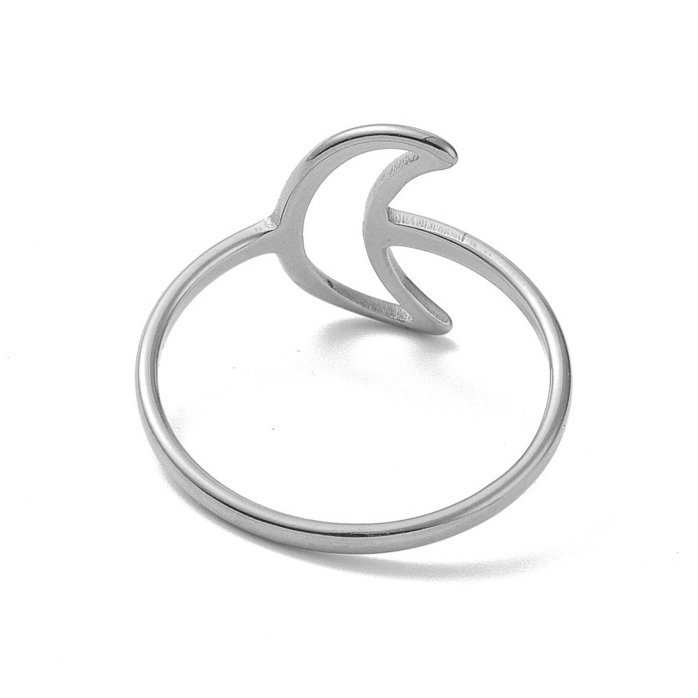 Ring | Edelstahl Halbmond