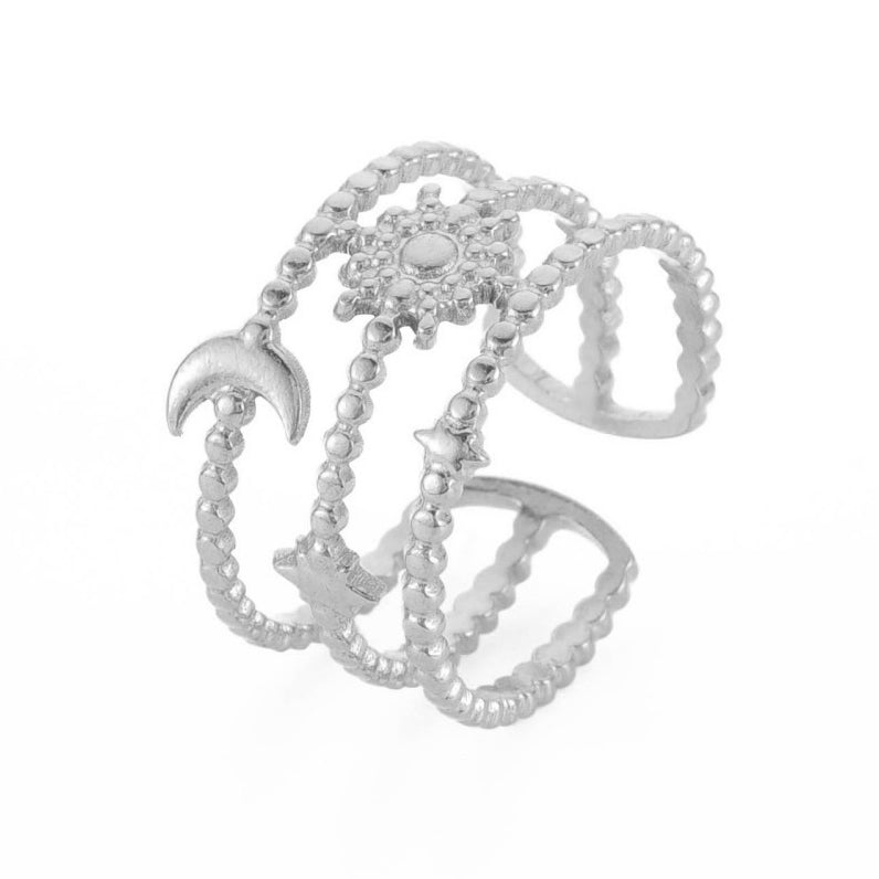 Ring | Edelstahl Moon & Sun