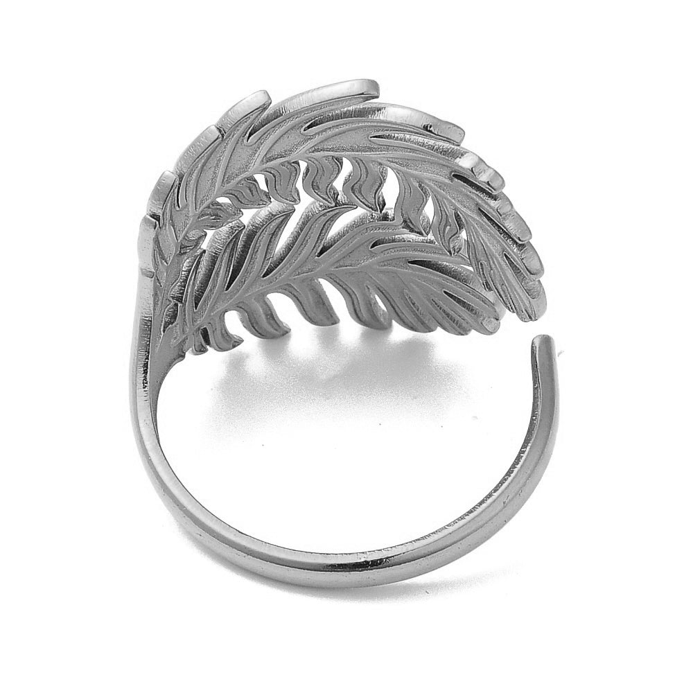Ring | Edelstahl Palmenblatt