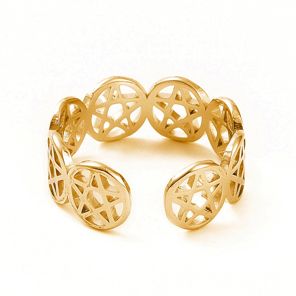 Ring | Edelstahl Pentagramme