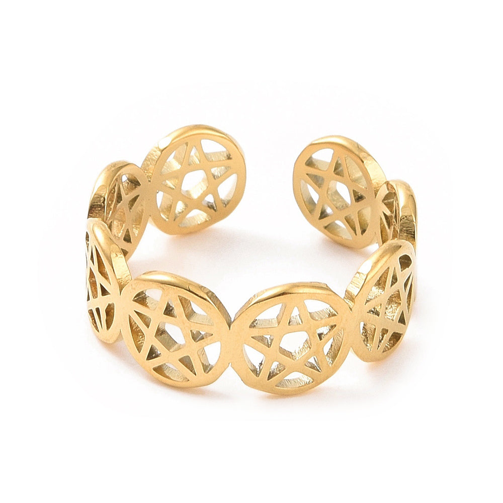 Ring | Edelstahl Pentagramme