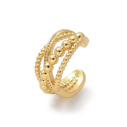Earcuff Goldene Perlen