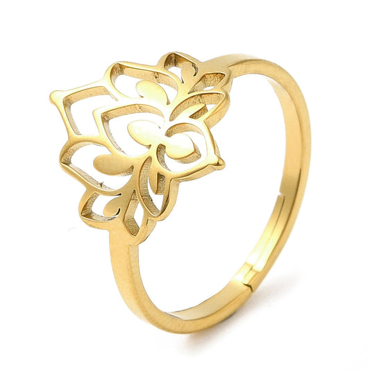 Ring | Edelstahl Lotus