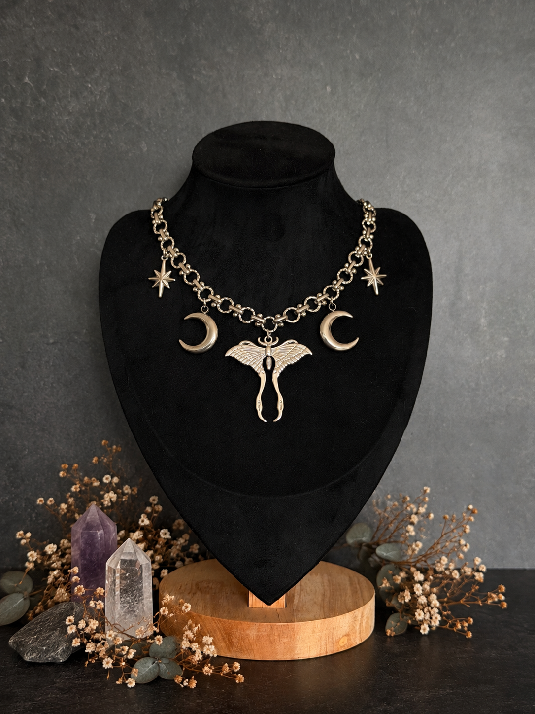 Edelstahlkette Celestial Moth