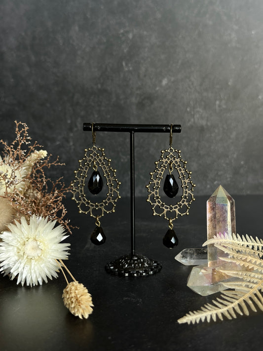 Ohrringe Bronze | Black Widow