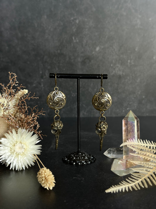 Ohrringe Bronze | Triskele & Rabe