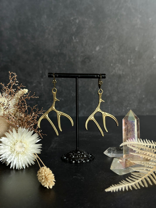 Ohrringe Bronze | Geweih