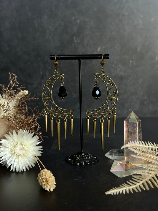 Ohrringe Bronze | Dark Crescent