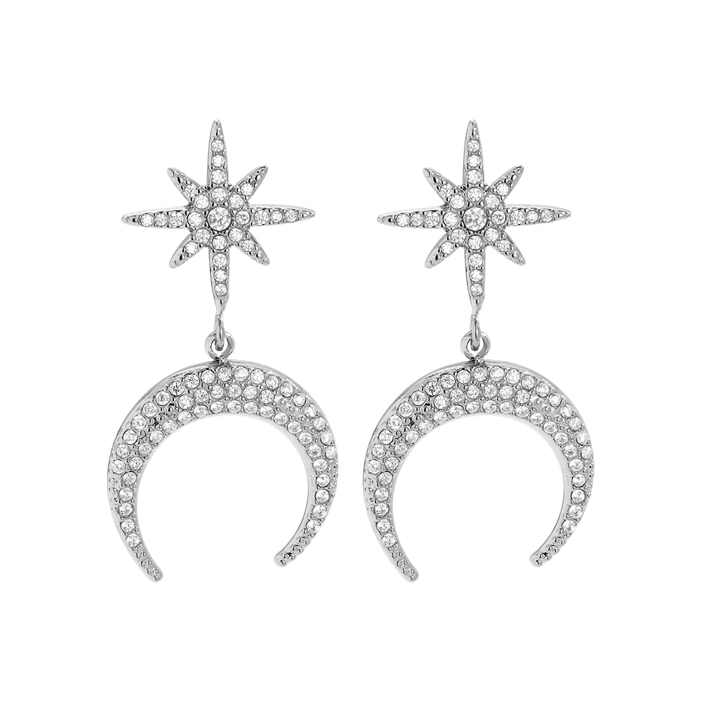 Ohrringe | Edelstahl Celestial Crescent