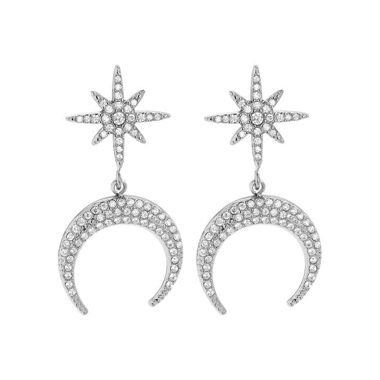Ohrringe | Edelstahl Celestial Crescent