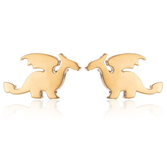 Ohrstecker | Edelstahl Drachen