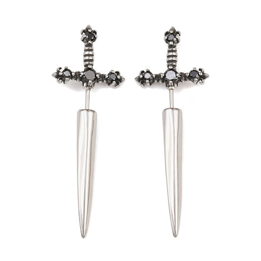 Ohrstecker | Edelstahl Knight of Shadows Swords