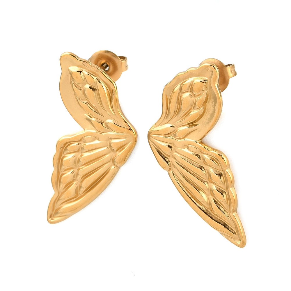 Ohrstecker | Edelstahl Schmetterlingsflügel