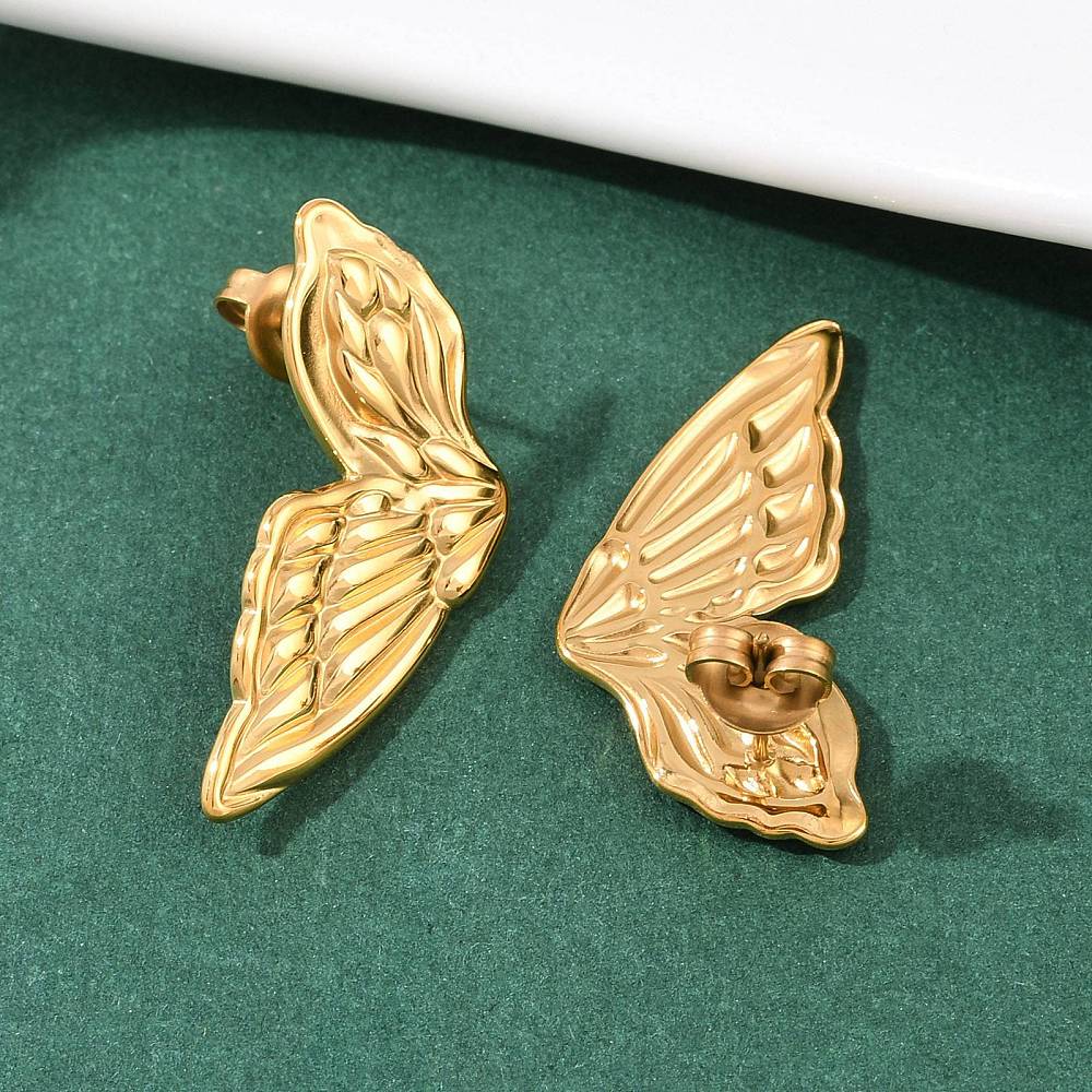 Ohrstecker | Edelstahl Schmetterlingsflügel