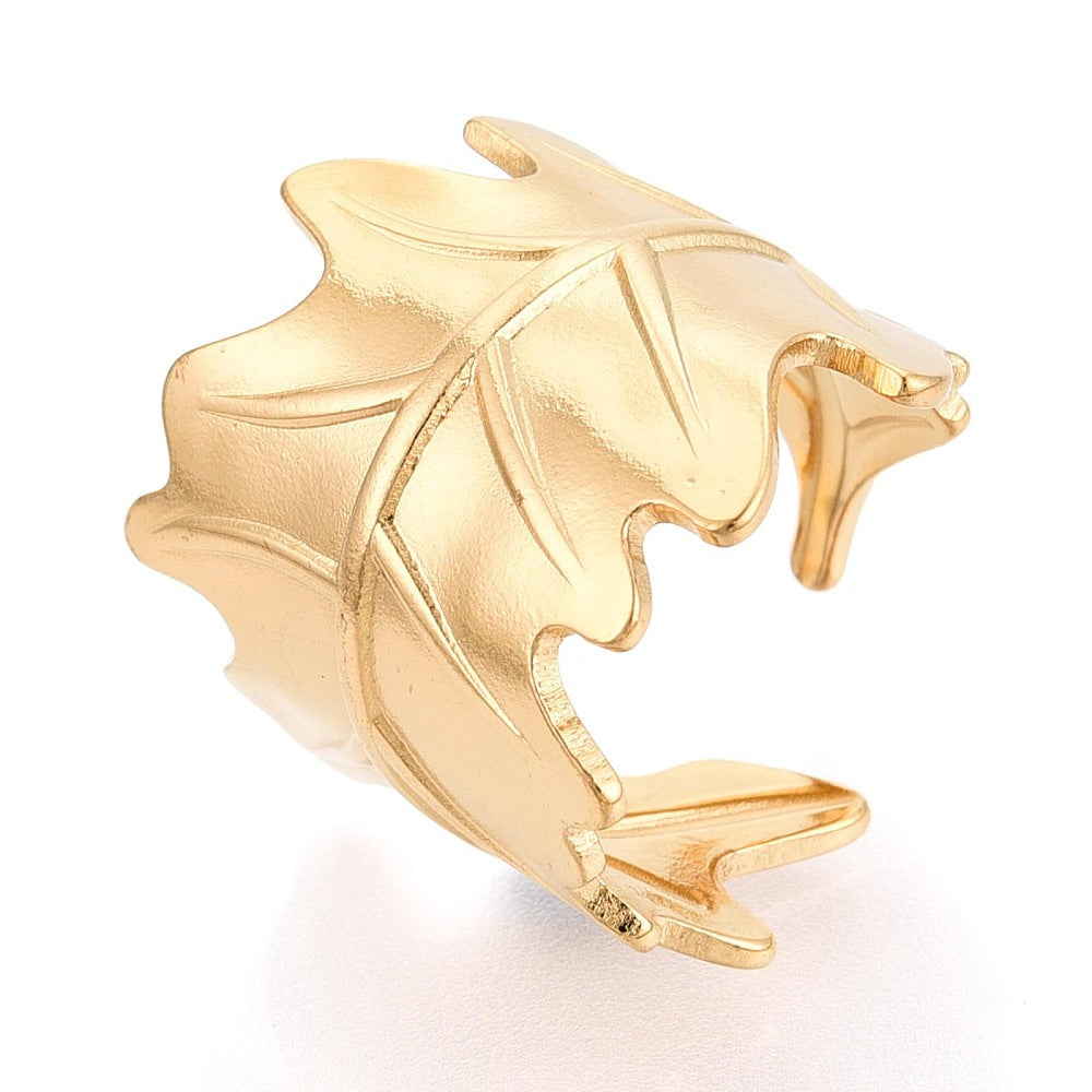 Ring | Edelstahl Eichenblatt