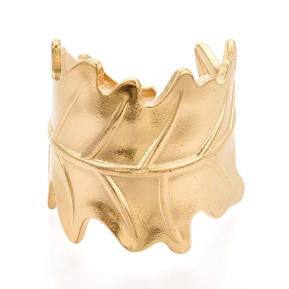 Ring | Edelstahl Eichenblatt