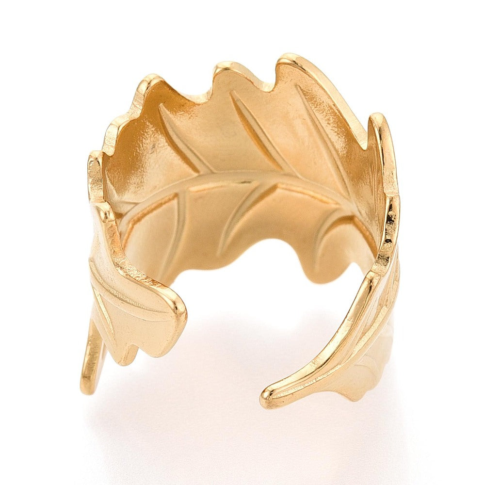 Ring | Edelstahl Eichenblatt