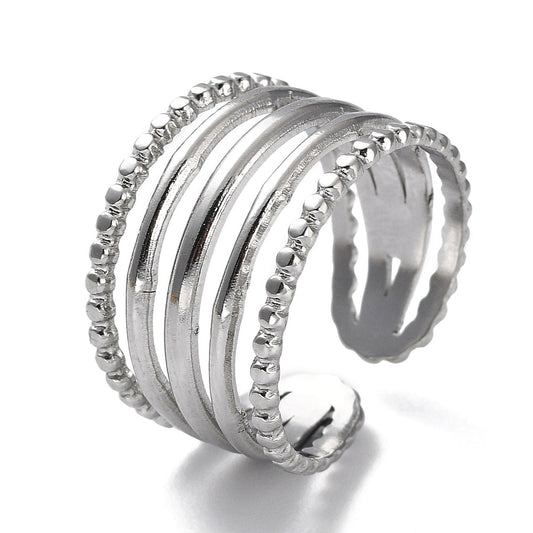 Ring | Edelstahl Five Layers