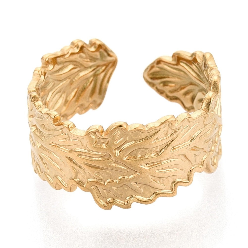 Ring | Edelstahl Forest Leaf