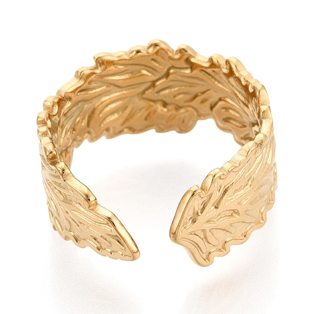 Ring | Edelstahl Forest Leaf