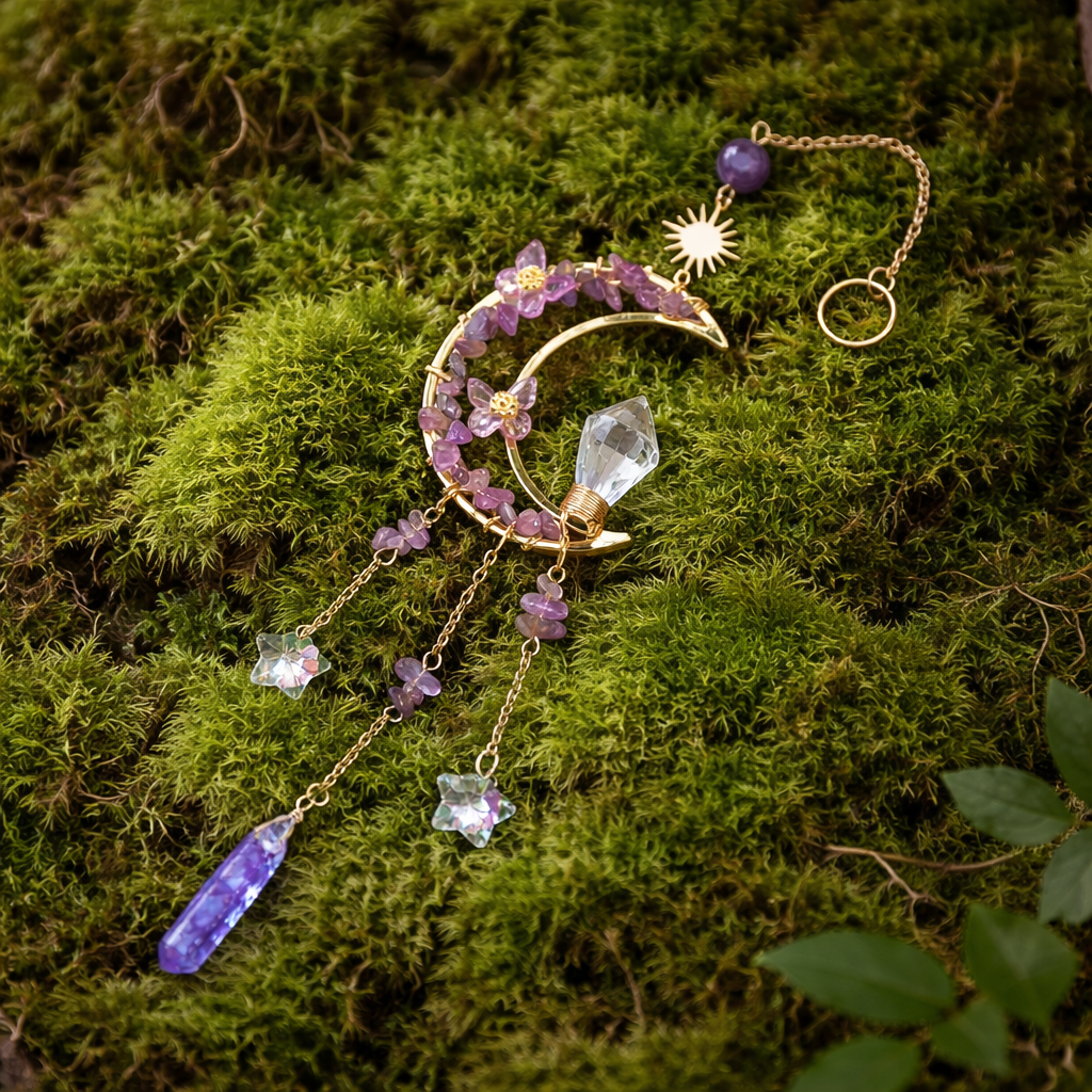 Sonnenfänger Kleiner Mond Amethyst